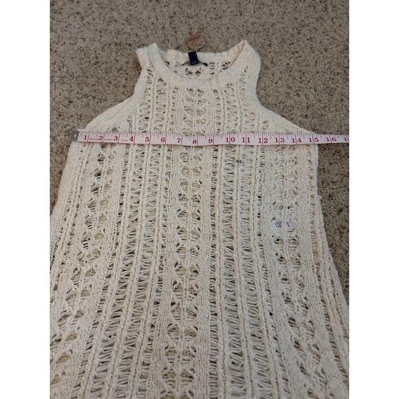 American Eagle Outfitters Knit Cover-Up Tank Cream Women's Size XS NEW - Picture 7 of 8